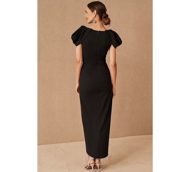 New Anthropologie BHLDN Sayre Dress $298 SIZE 2 Black SPECIAL OCCASION - Picture 2 of 4